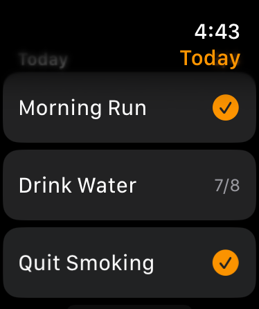 Kotsumi on Apple Watch
